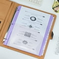 thumbnail image 3 of KAKOWELY dividers with pockets 8pcs Binder Pockets for 3 Ring Binder A4 File Folders with Pockets Loose Leaf Binder Filing Storage Bags Insertable Document Folders Binder Organizer for Office, 3 of 4
