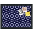 thumbnail image 2 of PinPix 16x12 Custom Cork Bulletin Board Quatrefoil Navy Poster Board Has a Fabric Style Canvas Finish, Framed in Quatrefoil Navy, by ArtToFrames (PinPix-285), 2 of 6