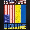 thumbnail image 3 of CafePress - I Stand With Ukraine Support Ukrainian Ame T Shirt - Mens Tri-blend T-Shirt, 3 of 4