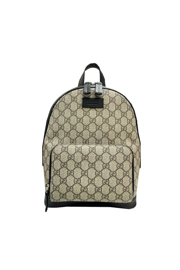 Pre-Owned GUCCI 429020 GG Supreme Leather Backpack Small Pattern Beige Men's Women's (Good)