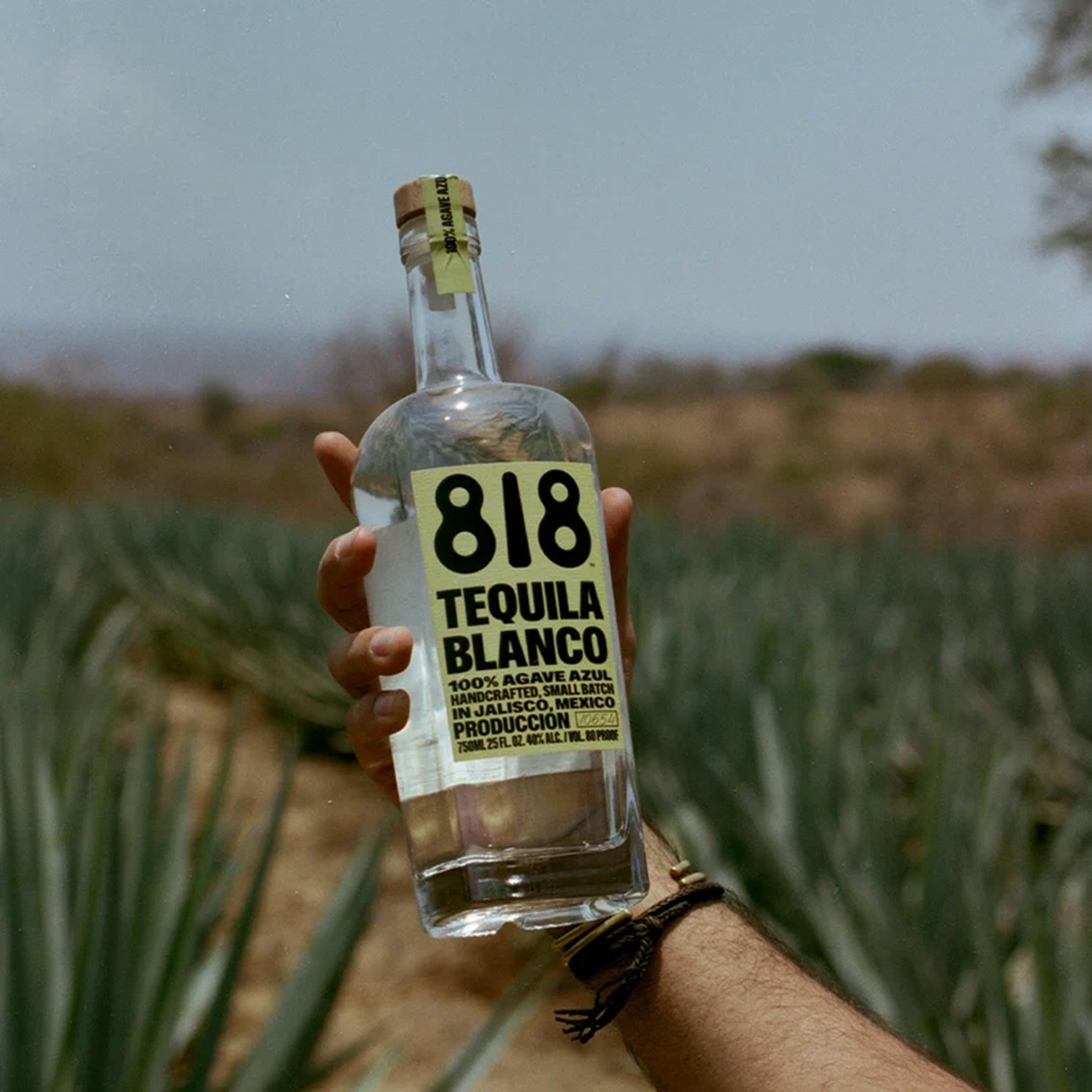 818 Tequila 750ml Bottle, ABV 40%, Smooth Blue Weber Agave with