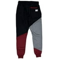 thumbnail image 2 of Kangol Men's Colorblock Fleece Jogger Sweatpants (Small, Black/Maroon), 2 of 2