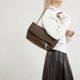 thumbnail image 4 of Bolso hombro Damas plegables cuero encerado All-Match Gran capacidad Versátil compras Date Bolsos, 4 of 9