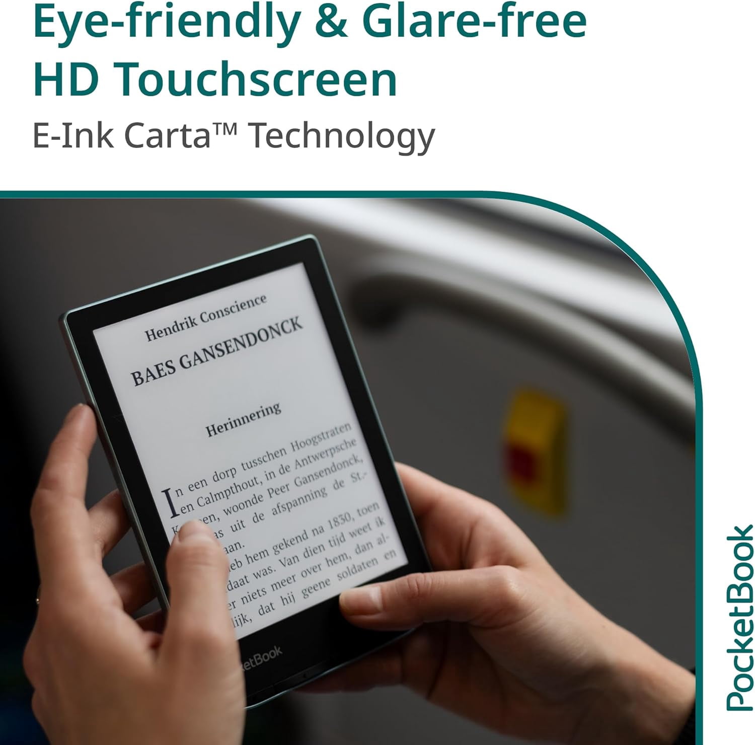 PocketBook Verse eReader, 6-Inch HD E Ink Carta Touchscreen