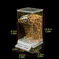 thumbnail image 4 of Comedero automático para pájaros a prueba de salpicaduras, accesorios para jaulas de pájaros, contenedor de comida para periquitos, canarios, cacatúas y pinzones., 4 of 10