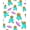 Blue, Pattern 3, variant on ODIKA 4'x6' Machine Washable Non-Slip Area Rug, Magical Galaxy Explorer Featuring Friendly Alien Characters High Traffic Rug, Blue, 723726