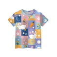 thumbnail image 5 of LTTVQM Girls 2026 Easter Shirts Short Sleeve Happy Eggs Bunny Graphic Tee Comfy Round Neck Blouses Trendy Clothes White 12-13 Years, 5 of 5