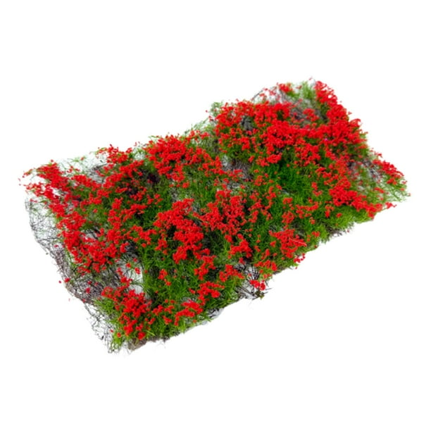 Ramo de flores, Grupo de vegetación floral, Miniatura, Bricolaje, Arbustos sencillos, Grupo de rojo