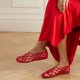 thumbnail image 3 of Zapatillas de ballet Oakmoo Red Jelly Mesh para mujer, 3 of 6