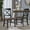 Black/Walnut, variant on Bono Acacia Wood Dining Chairs, Set of 2, Black