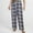 Gray, variant on Luxalzxs Women's Plaid Fuzzy Pajama Pants Elastic Waist Fleece Plush Pajama Bottoms Loungewear Flannel Pj Pants with Pockets