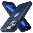 thumbnail image 2 of Htwon Phone Case for iPhone 13 Pro Max/13 Pro/13 PU Leather Shockproof Protective Cover, Blue, 2 of 11