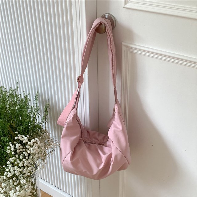 Bolso bandolera de mujer de primavera, de gran capacidad, con correa de hombro ancha, de nailon