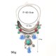 thumbnail image 4 of Retro Turquesa Hoja Borla Llamativo Collar Chunky Bubble Bib-Azul jinwen collar vendimia de la declaración, 4 of 5