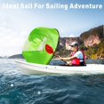 thumbnail image 3 of Vela de popa, vela de viento para kayak, velas de popa para canoa, remo plegable, kit de vela instantánea, vela para bote de remos con ventana transparente, accesorios para kayak y canoa, 3 of 4