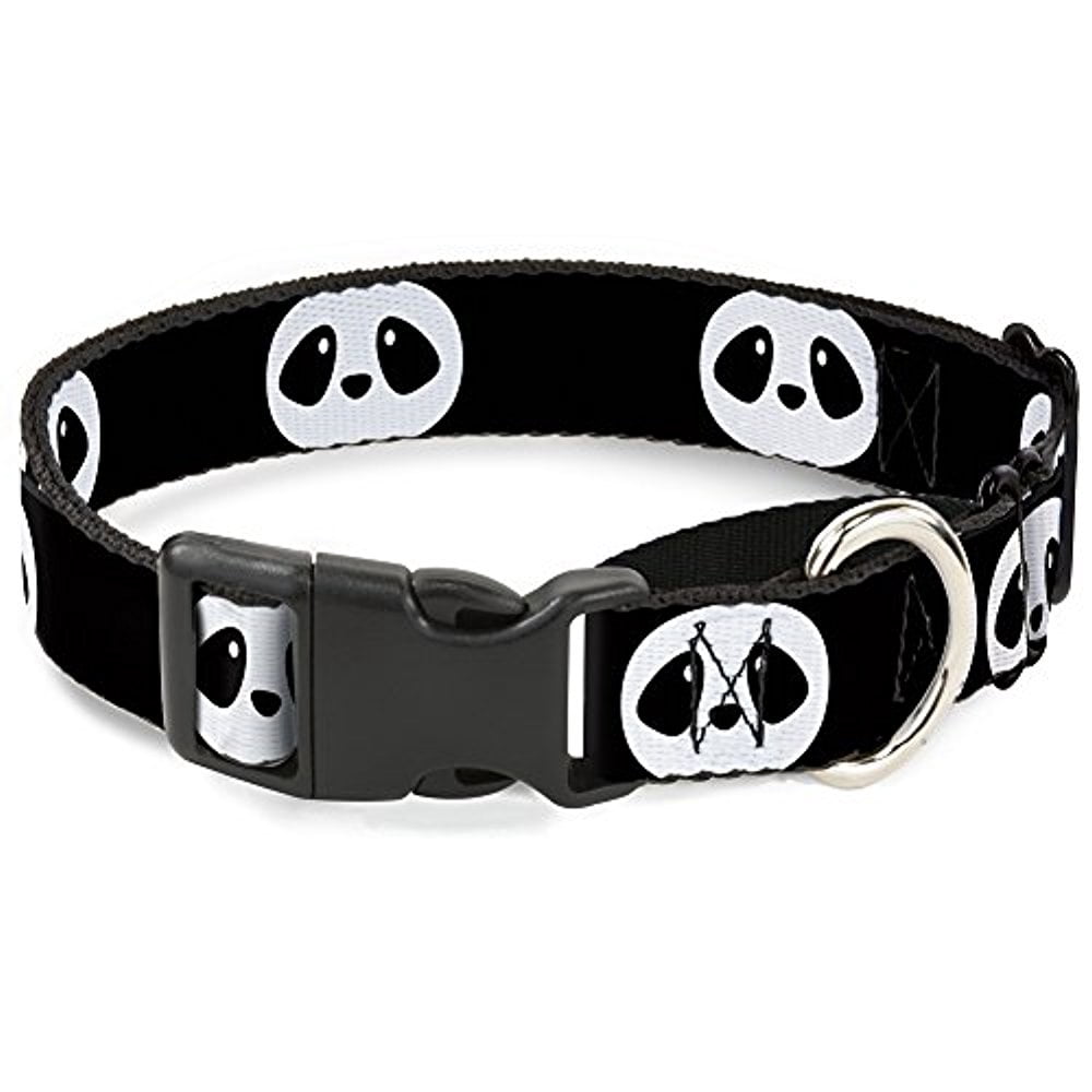 Buckle-Down Martingale Dog Collar - Panda Bear Repeat - 1" Wide - Fits 15-26" Neck Size - Large