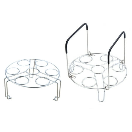 

HOTYA Stackable Egg Steamer Rack Trivet with Heat Resistant Handles