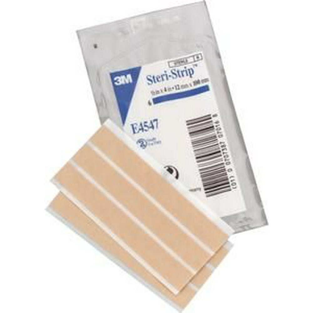 3M SteriStrip Elastic Skin Closures, Sterile ''1/2 x 4 Inch, 8 Pack