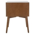 thumbnail image 3 of SAFAVIEH Scully 2 Drawer Nightstand, Medium Oak/Antique Gold, 3 of 14