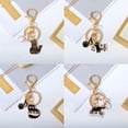thumbnail image 6 of Giaone Music Note Keychain Music Cats Keyrings Bag Charm Car Keychain Bag Decoration, 6 of 15