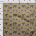 thumbnail image 3 of oneOone Rayon Dark Mustard Fabric Animal Craft Projects Decor Fabric Printed by The Yard 56 Inch Wide, 3 of 4