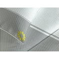 thumbnail image 4 of Ambesonne Geometric Quilted Bedspread Set 3 Pcs, Border with Flowers, Queen Size, Pale Grey Marigold, 4 of 5