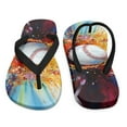 thumbnail image 7 of Psesaysky Watercolor Baseball Print Flip Flop Sandal Water Shoes - Beach Slides Slip-on Quick Dry Thong FlipFlops Sandals for Boys (11-12 Little Kids) Size 2, 7 of 7