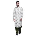 thumbnail image 2 of Atasi Mens Rayon Pathani Kurta Solid Salwar Set Printed Punjabi Kurta For Men, 2 of 5