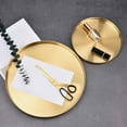 thumbnail image 4 of 2Pcs Round Gold Tray,Metal Decorative Tray Makeup Tray Organizer for Vanity,Matte Brass , 4.9 Inch & 7.9 Inch, 4 of 5