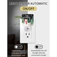 thumbnail image 2 of Christmas Night Lights Auto Sensor Deer Snowman Plug-in LED Nightlights Dusk to Dawn for Living Room, Bedroom, Bathroom, Hallway, Stairways Xmas Wall Decor, Xmax Tree Snowflake Black Night Light, 2 of 9
