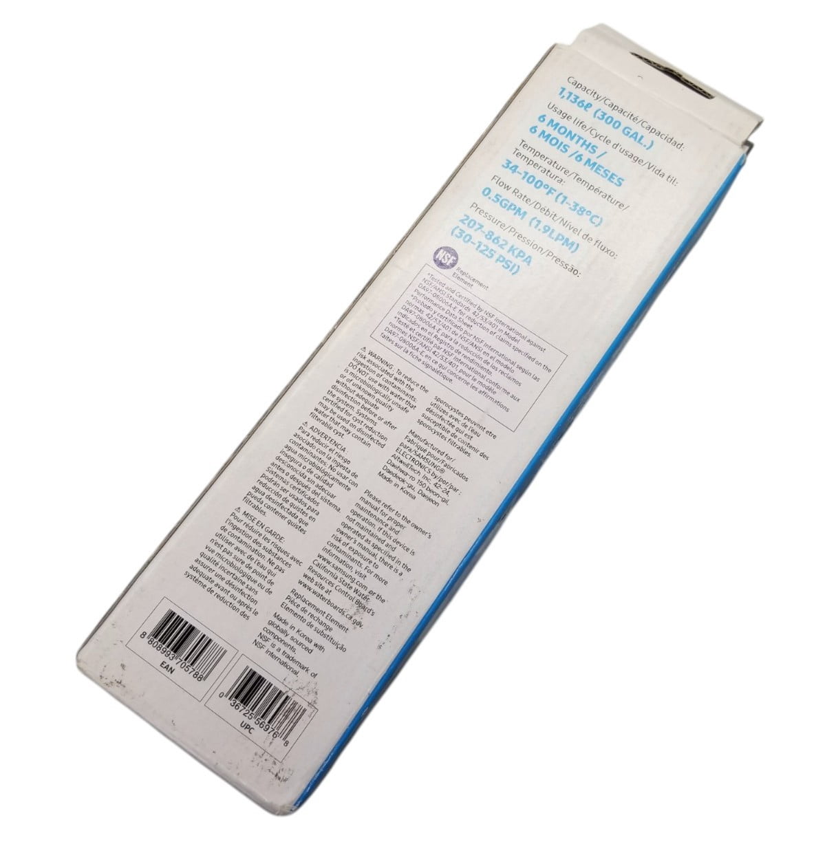 Open Box New OEM Replacement for Samsung Refrigerator Water Filter DA29-00020B