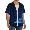 thumbnail image 2 of Honeii Futuristic Book Knowledge for Men's Short-Sleeved Button-Up Collared Shirt Featuring A Pocket, Perfect for Beach Vacations, And Travel Adventures.-X-Large, 2 of 5
