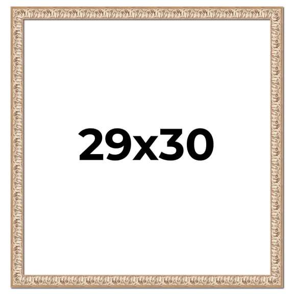 29x30 Frame White Real Wood Picture Frame Width 1.5 inches | Interior Frame Depth 0.5 inches |