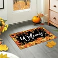 thumbnail image 4 of Fall Welcome Maple Leaves Decorative Doormat,Fall Pumpkins Maple Leafs Door mat Indoor Outdoor Entrance Floor Mat Non Slip Autumn Entry Mat for Thanksgiving Porch Front Door Decor 29 x17in, 4 of 6