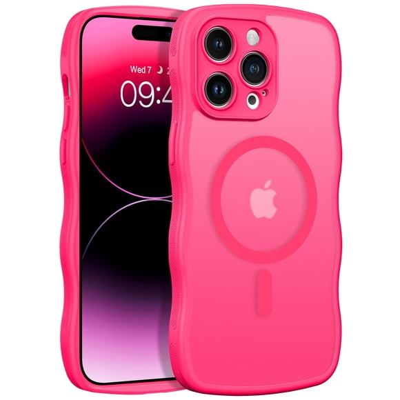 Funda BENTOBEN para iPhone 14 Pro Max con Magsafe Rosa Neón