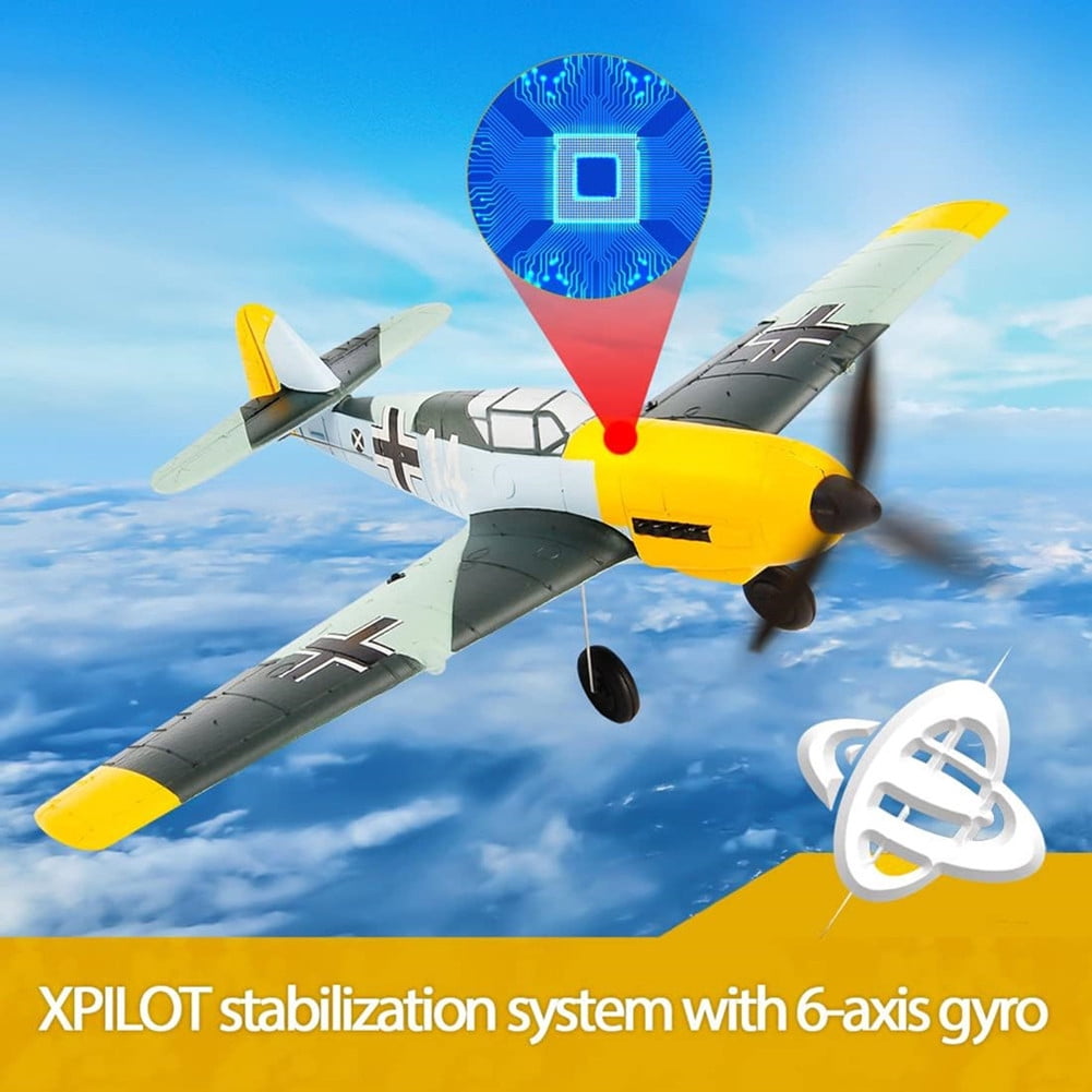 Roofworld BF109 RC Airplane 4CH 6-Axis Gyro Remote Control Plane Aircraft Park Flyer