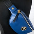 thumbnail image 5 of Versace Small Navy Calf Leather Medusa Pendant Fanny Waist Pack Belt Bag, 5 of 5