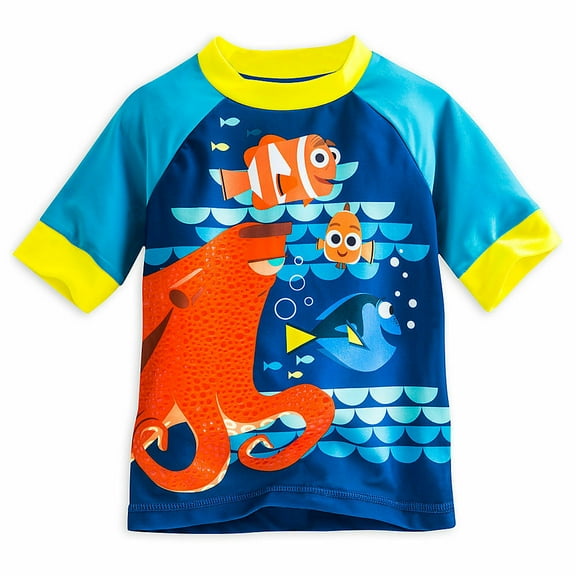 Disney Store Finding Dory Rash Guard Swim Shirt Boy Size 5/6