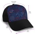 thumbnail image 2 of Yiaed Firework Print Baseball Cap Dad Hat Polo Style Plain Blank Adjustable Size, 2 of 5