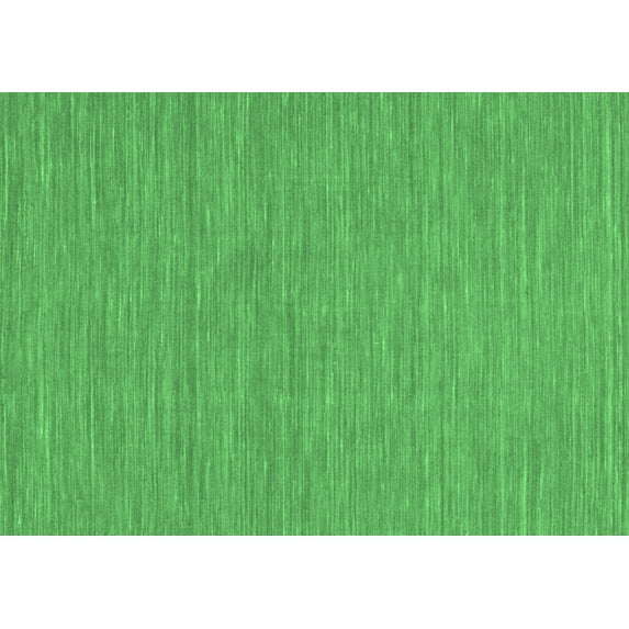 Ahgly Company Indoor Rectangle Abstract Emerald Green Contemporary Area Rugs, 2' x 4'