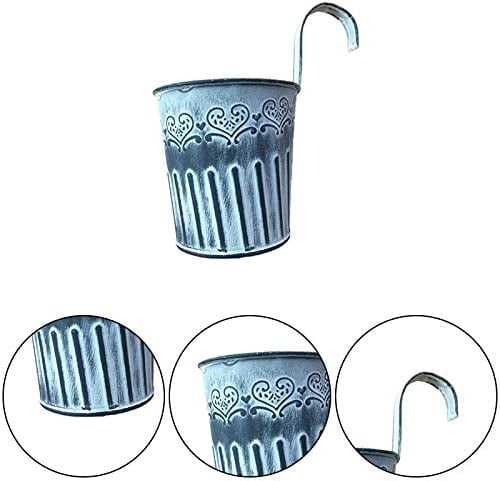Hanging Flower Pots Hanging Pot Plant Pot Planter with Hooks Flower Pot Vase Balcony Garden Balcony Home Decoration (1PCS)
