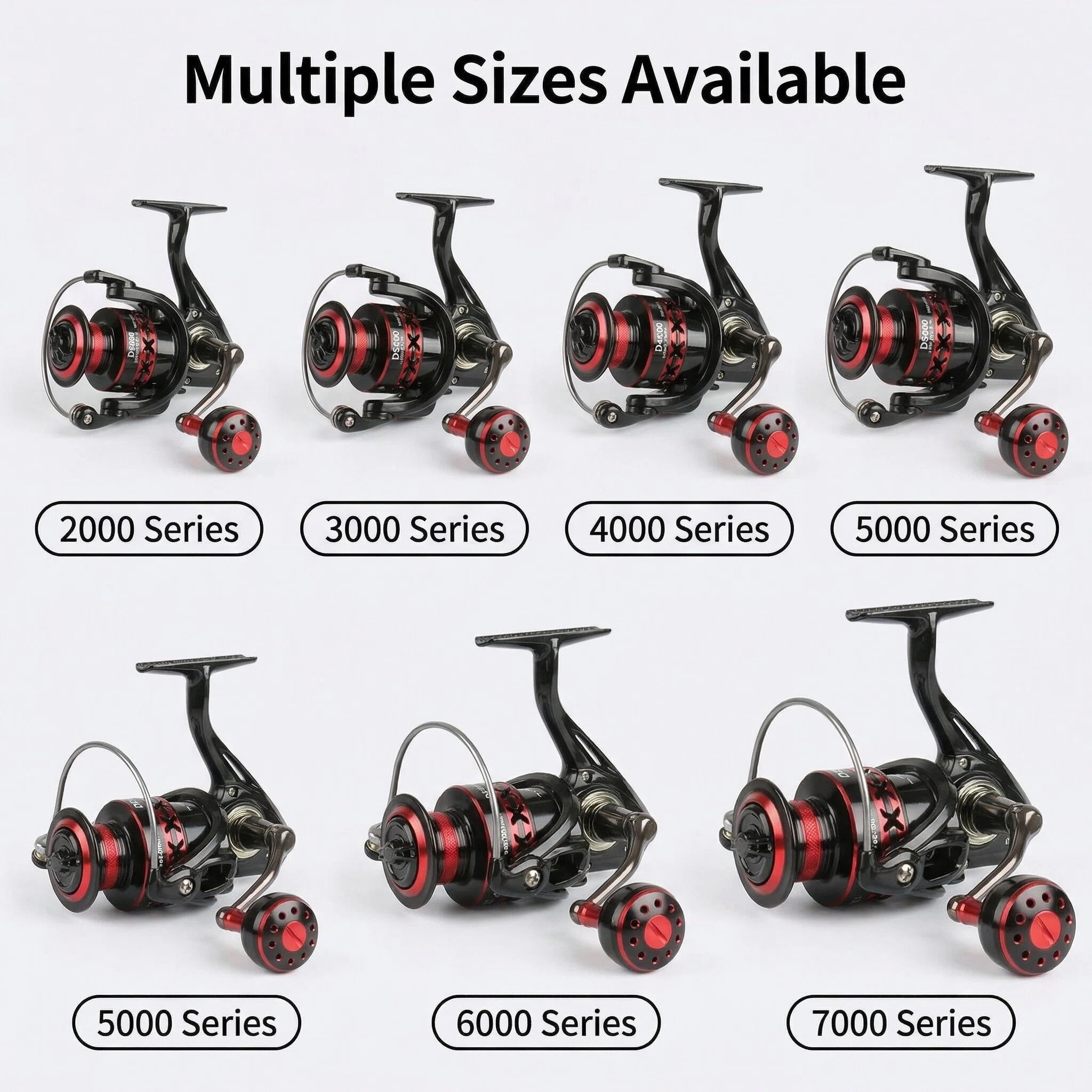 Speed Fishing Reels,Spinning Fishing Reels Drag Reels,Lightweight Metal Fishing Reel,for Lakes Rivers Rock Fishing Ocean Beach Fishing