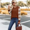 thumbnail image 2 of Long Sleeve Shirts for Women Fall Fashion Tops Crew Neck Lightweight Casual Pullover Fall Layering Top XL, 2 of 6
