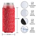 thumbnail image 4 of 2 Pcs Neoprene Beer Can Cooler Insulated Collapsible Beer Can Sleeve Christmas Soda Beer Can Covers for Birthday Party Wedding, 4 of 4