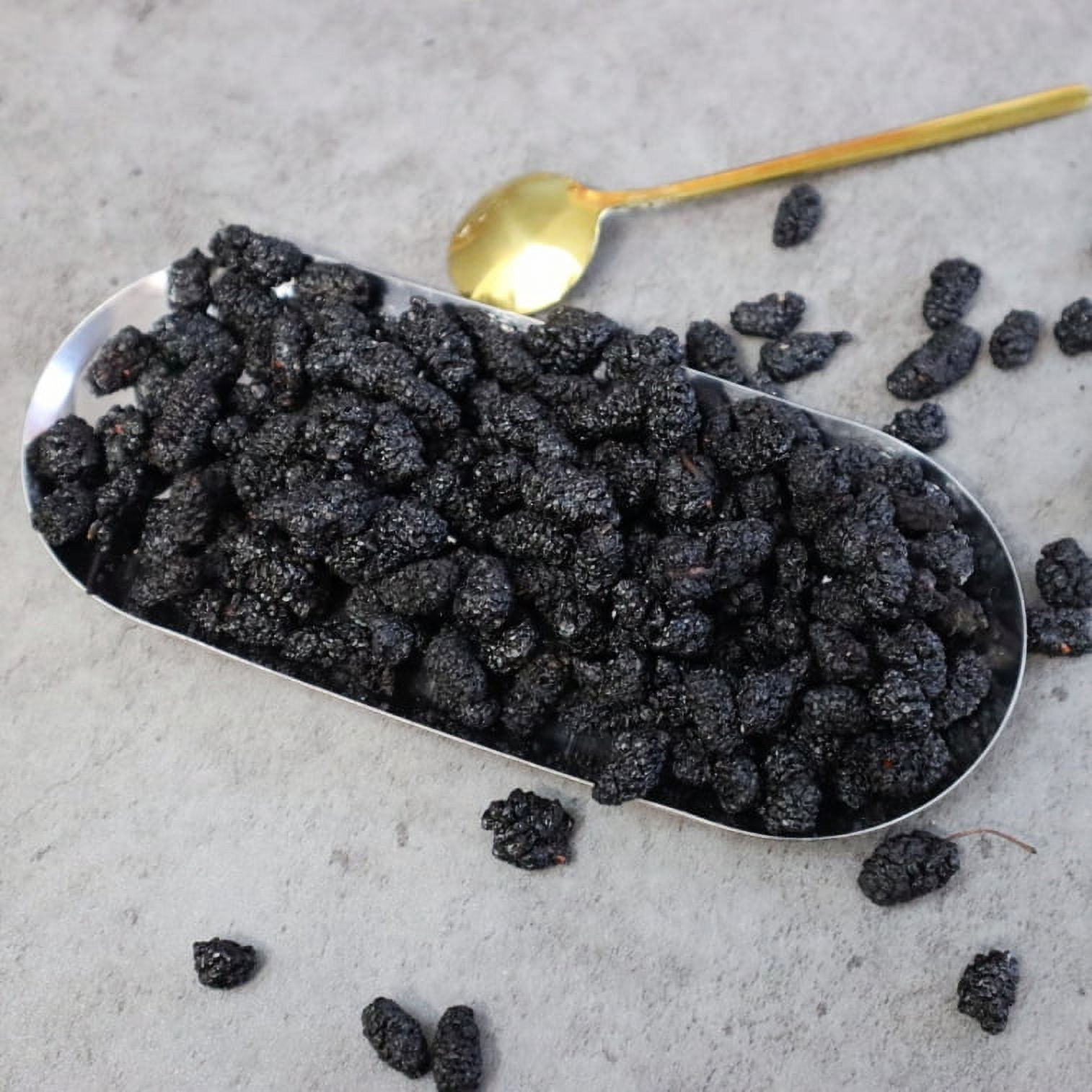 Premium Dried Black Mulberries Sun Dried Mulberries Healthy Vegan 280g