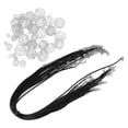 thumbnail image 4 of Anillos De Pinzas Para El Cabello, Cuentas De Rastas Para El Cabello Multiusos De Moda Para Desfiles De Moda Para Bodas Para Banquetes Cergrey Oro blanco, 4 of 8