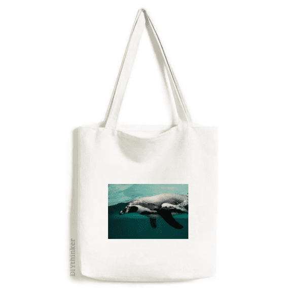 Marine Organism Whale Animal Picture Tote Canvas Bag Shopping Satchel Casual Handbag