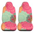 thumbnail image 1 of LAKIMCT Retro Floral Pattern Car Seat Covers Vehicle Front Seat Covers Universal Fit Seat Protector, 1 of 9