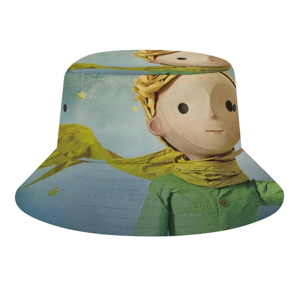 El Principito Sombrero bucket para adultos, gorra de protección solar, sombrero de pescador plegable para viajes al aire libre, pesca y actividades de verano