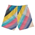 thumbnail image 7 of FORMRS Boys Swim Trunks Quick Dry Mesh Liner Boardshorts Sizes XS-XL, Color Striped, 7 of 7